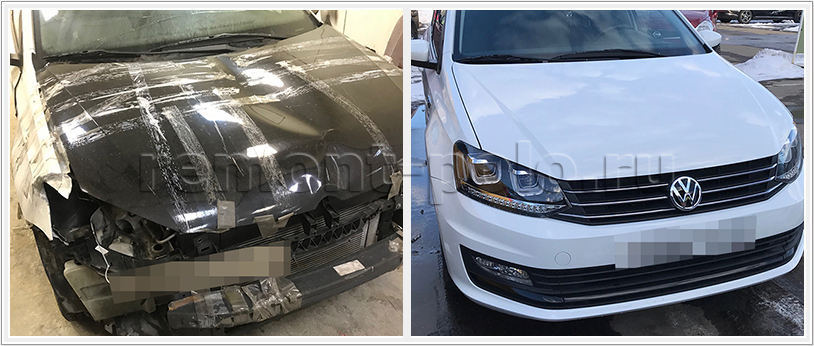 Восстановление VW Polo седан с применением оригинальных деталей