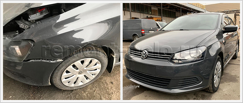 Ремонт VW Polo в кузовном сервисе